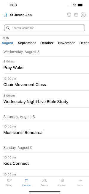 St. James Church KC Screenshot 3