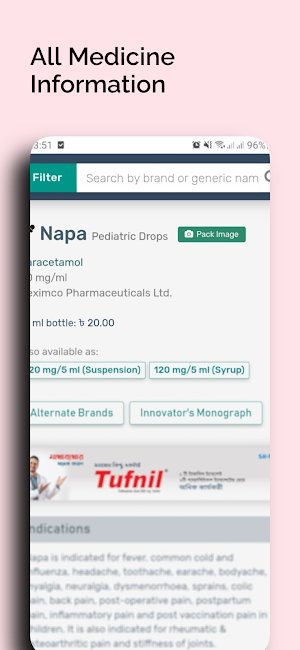 Medicine Info - সকল ঔষধের তথ্য Screenshot 2