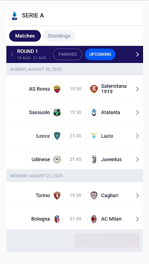 Serie A MatchTracker Screenshot 1