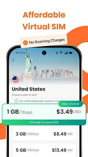 eSIMNum: Unlimited eSIM Travel Screenshot 2