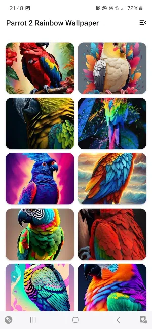 Parrot 2 Rainbow Wallpaper Screenshot 0