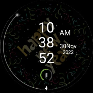 Happy New Year WatchFace Screenshot 2