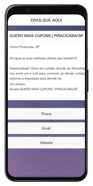 QUERO MAIS CUPONS PIRACICABA Screenshot 1