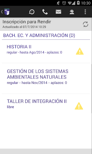 MiISP Móvil Alumnos Screenshot 1