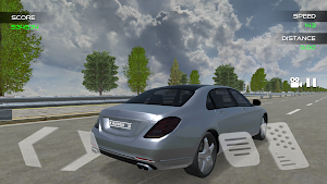 Mercedes Highway Car Traffic Racer Simulator Screenshot 2