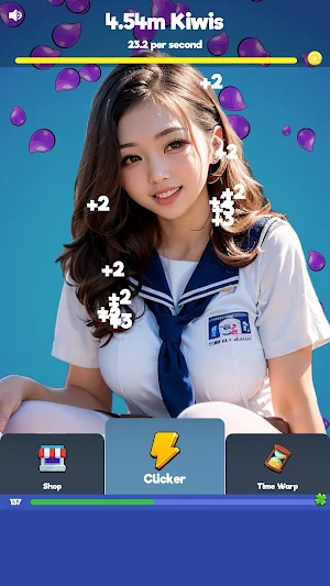Sexy touch girls: idle clicker Screenshot 3