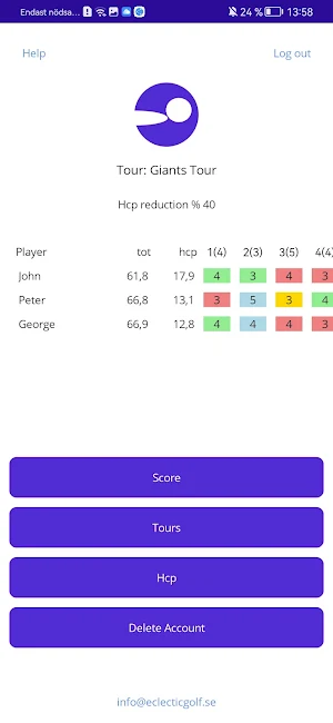 Eclectic Golftour Screenshot 0