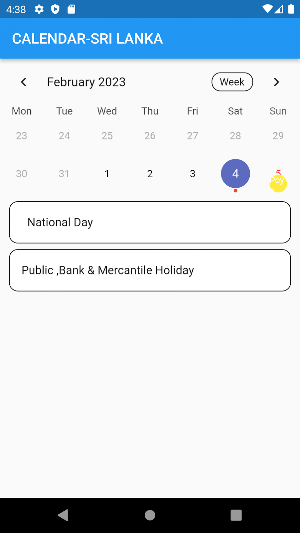 Sri Lankan Calendar Screenshot 3