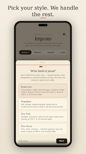 Impasto: Pizza Dough Planner Screenshot 0