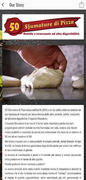 APP 50 Sfumature Pizza Screenshot 1