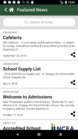 St Gregory Catholic School Screenshot 2