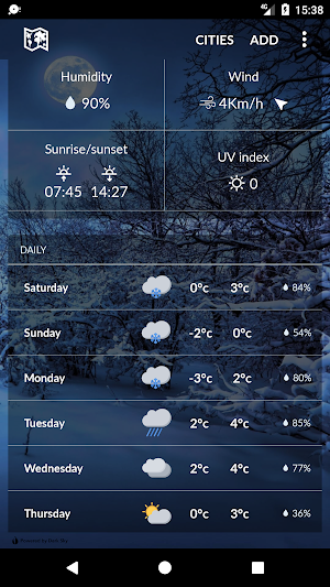 Sweden weather Screenshot 1