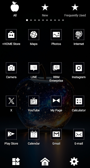 Galactic Apple Theme +HOME Screenshot 2