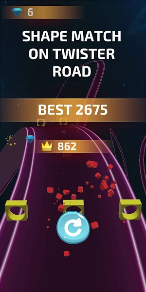 Shape Match on Twister road Screenshot 1