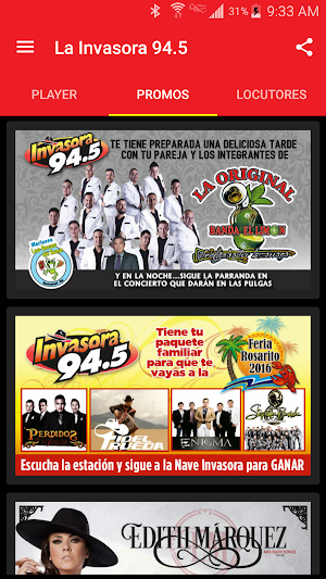Invasora 94.5 Screenshot 1