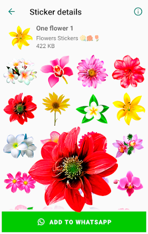WAStickerApps Flowers stickers for WhatsApp 💐🌹🌷 Screenshot 0