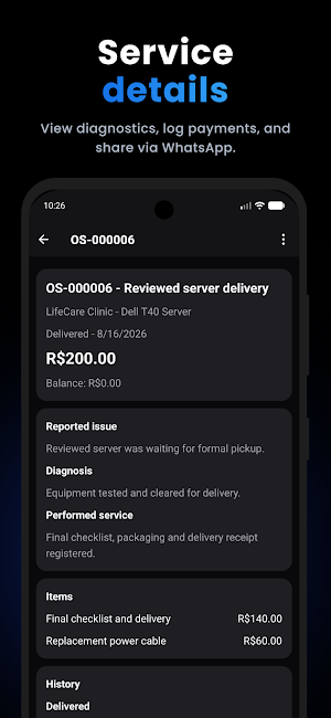 Work Order Management Screenshot 2