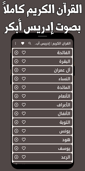 القران كامل ادريس ابكر بدون نت Screenshot 0