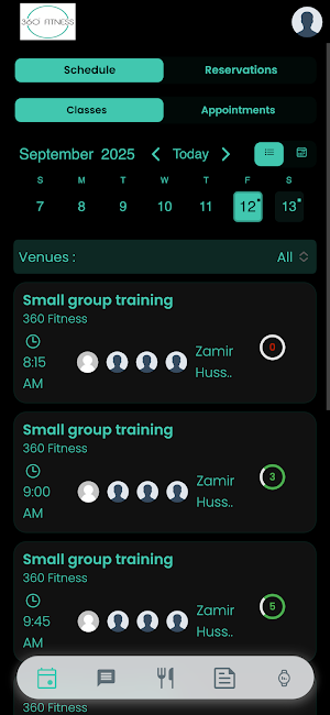 360 Fitness Screenshot 1