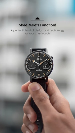 Elegant Chronograph Watch Face Screenshot 3