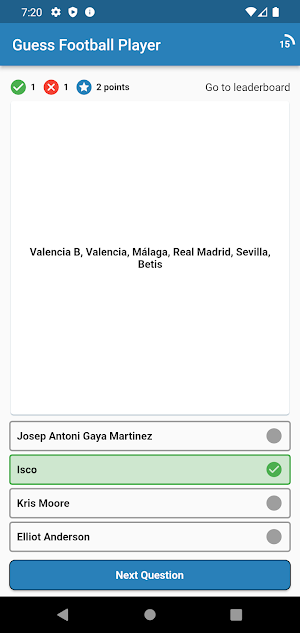 Guess Football Player By Clubs Screenshot 2