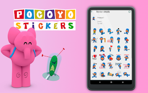 Pocoyo Stickers: Pegatinas para Whatsapp Screenshot 2