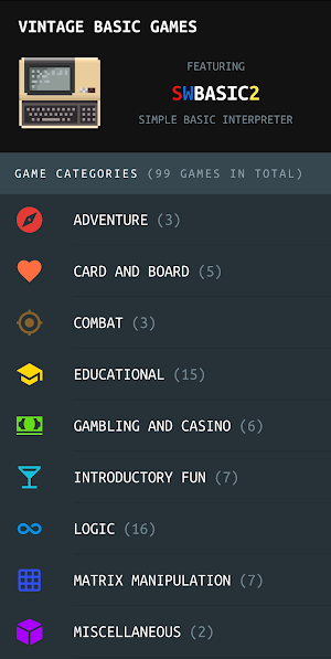 Vintage BASIC games Screenshot 0