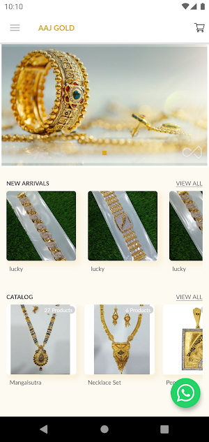 Aaj Gold - One Gram Gold Jewellery Wholesaler App Screenshot 1