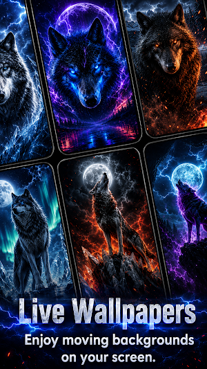 Live Wolf Wallpapers - 4K Screenshot 2