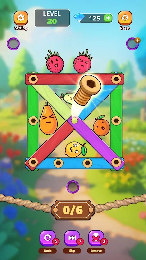 Unscrew Fruit: Nut & Bolt Jam Screenshot 1