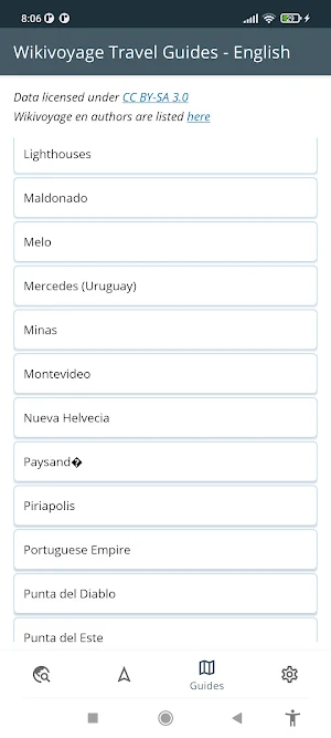 Uruguay Offline Map Screenshot 2