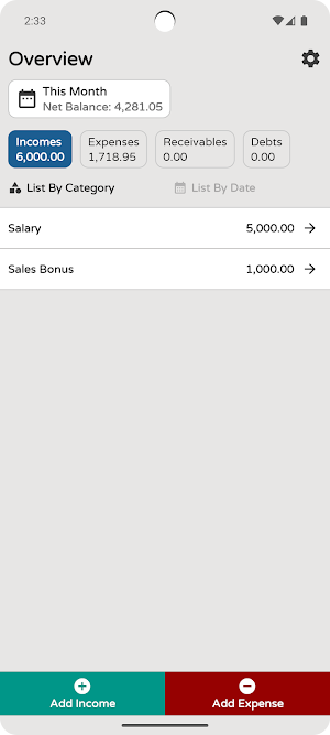 My Wallet - Incomes & Expenses Screenshot 0