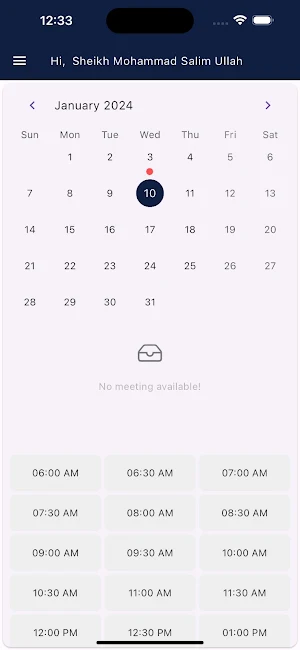 Meeting Management Screenshot 2