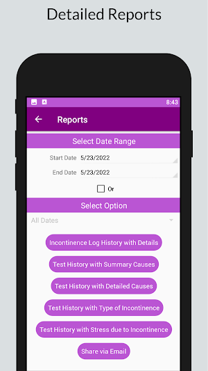 Incontinence Track n Test Screenshot 3