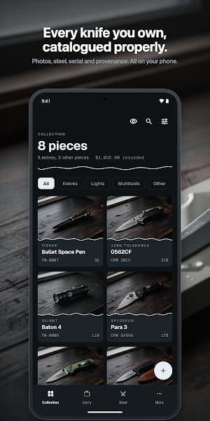 Knife Collection Log: Tangmark Screenshot 0