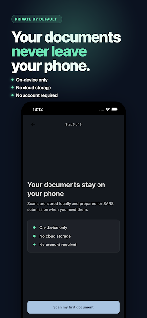 TaxScanZA: SA Tax Scanner Screenshot 2