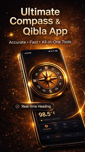 Digital Compass : Qibla Finder Screenshot 1