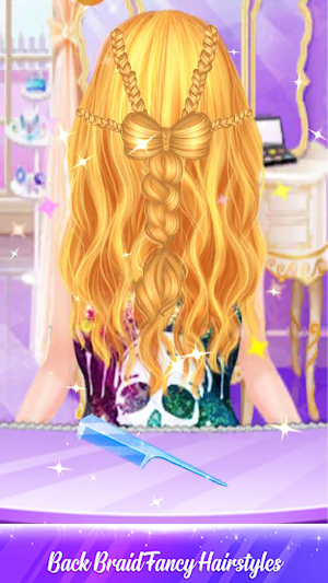 Braided MakeUp Hair Salon Game Screenshot 2