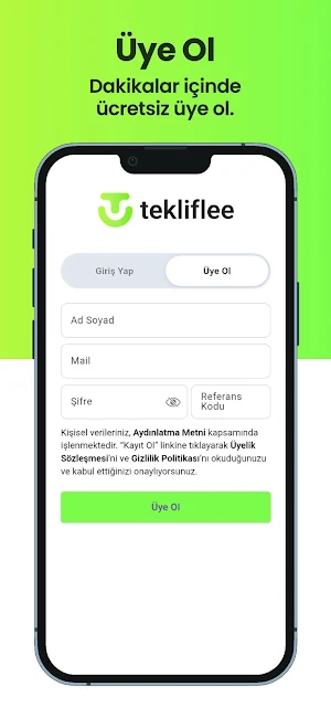 Tekliflee Screenshot 3