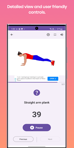 Fitness Men Workout Screenshot 1