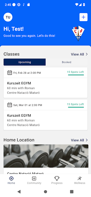Centre Natació Mataró Screenshot 2