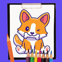 Cute Dog Coloring Book