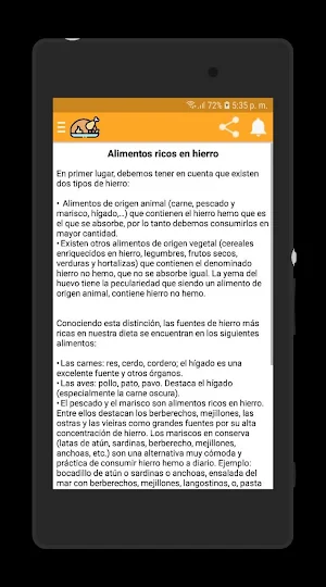 Dieta para Anémicos Screenshot 2