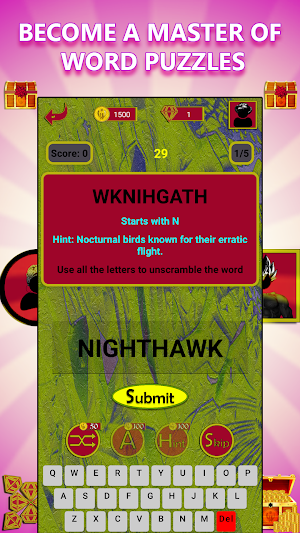 Unscramble Word: Birds Screenshot 2