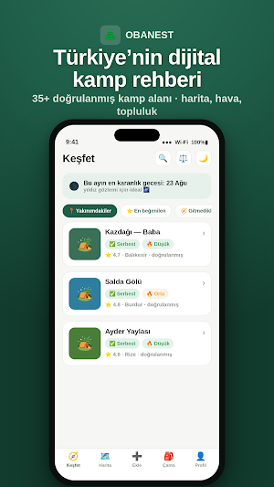 Obanest — Kamp & Doğa Screenshot 2