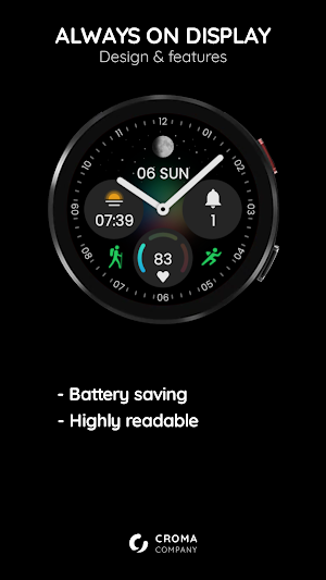 Proxima watch face Wear OS Screenshot 3