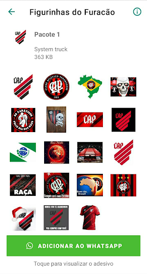 Figurinhas do Furacão Screenshot 0