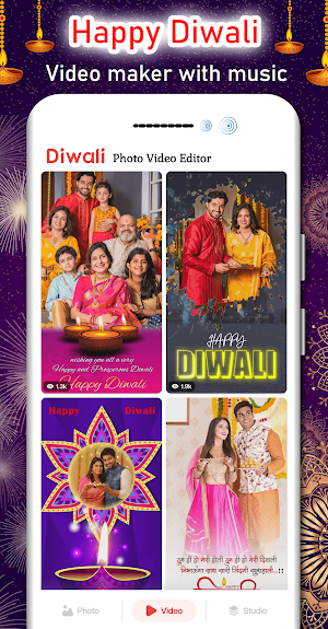 Diwali Video Maker with Music Screenshot 0
