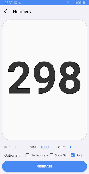 Random Number Picker & Random List Generator Screenshot 0