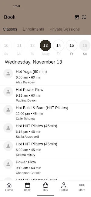 Seven Hot Yoga HIIT Pilates Screenshot 1